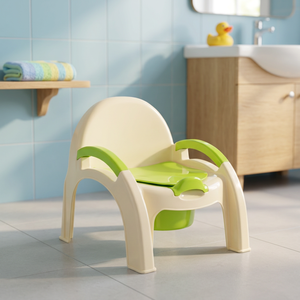 Pot de toilette portable en plastique PP écologique, antidérapant, imperméable, anti-odeur, durable, pour bébés garçons et filles, idéal pour l'apprentissage de la propreté - Product Image 3