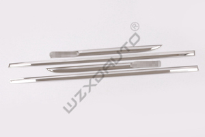 Moulures latérales de protection en acier inoxydable WZXD pour portières de voiture 2017-2018 - Product Image 3