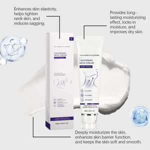 Crème pour le cou au collagène 50 ml, <span class=keywords><strong>anti</strong></span>-<span class=keywords><strong>rides</strong></span>, <span class=keywords><strong>anti</strong></span>-affaissement, raffermissante, hydratante, soin de la peau du cou, étiquette privée, ODM, vente en gros - Product Image 3