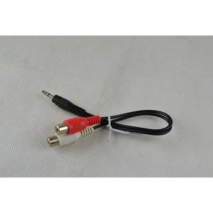 Cable de audio de 3.5 mm macho a 2 RCA hembra con revestimiento de PVC para conexión de audio - Product Image 2