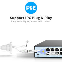 Caméra IP POE 4MP compatible Hik, double éclairage intelligent, couleur intégrale, Plug & Play, micro intégré, surveillance réseau, caméra bullet CCTV 2K