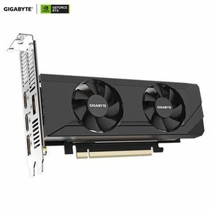Tarjeta Gráfica Gigabyte GeForce RTX <span class=keywords><strong>3050</strong></span> OC Low Profile 6G GDDR6 de Media Altura para PC de Escritorio, Nueva con Ventilador - Product Image 3