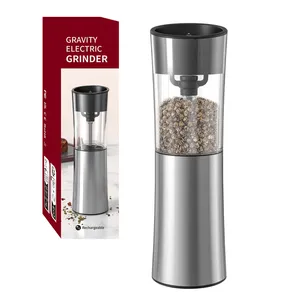 Hot Selling Electric Salt And Pepper Mill Set Automatic Rechargeable Pepper Grinders