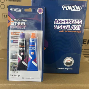 Colle époxy bicomposante FONSIN pour acier, pâte de réparation multi-usages pour métaux, colle de <span class=keywords><strong>soudure</strong></span> à <span class=keywords><strong>froid</strong></span> pour pièces automobiles - Product Image 1