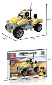 88 шт. Дети DIY войны строительные Конструкторы игрушка <span class=keywords><strong>3</strong></span> в 1 Военная Униформа войны Собранный автомобиль игрушечные лошадки - Product Image 5