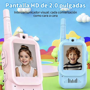 Walkie Talkies para Niños, Paquete de 2, Recargables, Juguetes para Interiores y Exteriores, para Acampar, Viajar, Regalos de Cumpleaños para Niños y Niñas de 3 a 12 Años - Product Image 2