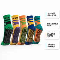 Chaussettes antidérapantes avec semelle en silicone pour yoga, trampoline, pilates, chaussettes de sport pour femmes, hommes, enfants, adultes, en coton, vente en gros, OEM, personnalisées