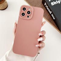 Coques de téléphone portable pour iPhone 16E 15 Pro Max 14 Plus 13 Mini 12 11 XR XS Coque en silicone TPU effet toucher mat Housse de protection pour téléphone portable