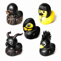 Punk Rock caoutchouc cadeau canard assorti en vrac flottant canard pour Halloween décor enfants bébé bain douche fête faveurs