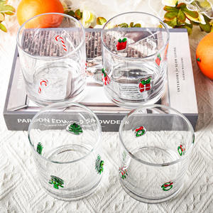Verres à vin de Noël bon marché de conception classique tasse en verre transparente pour les cadeaux d'affaires - Product Image 1