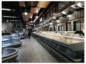 Thiết Kế Mới Cá Lạnh Hải Sản Trưng Bày Tủ Lạnh/Siêu Thị Thương Mại Cá Tươi Hải Sản Máy Làm Lạnh Và Thực Phẩm <span class=keywords><strong>Showcase</strong></span> - Product Image 5