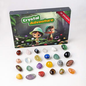 Caja Sorpresa <span class=keywords><strong>de</strong></span> 24 Compartimentos con Piedras Naturales en Bruto, Piedras Rodadas, Piedras <span class=keywords><strong>de</strong></span> Mina, Piedras <span class=keywords><strong>de</strong></span> Cueva, Piedras Musicales, Piedras Desmagnetizantes y Piedras con Formas Únicas, para el Día <span class=keywords><strong>de</strong></span> Navidad - Product Image 5
