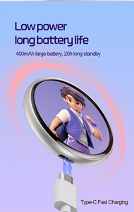 Badge électronique intelligent AI avec écran tactile IPS HD de 1,85 pouce, transfert de photos et de selfies via Bluetooth, badge numérique intelligent AI - Product Image 4