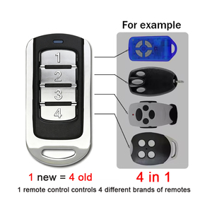 车库门遥控器 4 按钮 433.92MHz 滚动码发射器命令门遥控钥匙扣 - Product Image 4