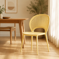 Chaise de salle à manger empilable en PP de qualité commerciale australienne, robuste, sans accoudoirs, pour café, hôtel, restaurant, vente en gros à Sydney