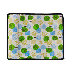 Pet Cotton Linen <b>Mat</b> Rectangle Cartoon Pattern Dog Cat Sleeping Pad <b>Small</b> Medium Pets Comfortable Cooling <b>Mat</b> - Product Image 5