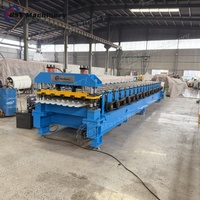 Machine de fabrication de tôles de toiture trapézoïdales en zinc PPGI, type TR4 C18, largeur d'alimentation 1220 mm, efficace et économique