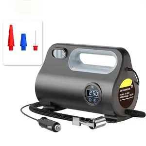 Inflador de neumáticos Digital negro DC 12V inalámbrico Mini bomba de aire eléctrica inteligente para neumáticos de coche 150 PSI compresor de aire portátil para coche - Product Image 1