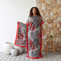 Nouvelle conception, robe longue décontractée pour femmes, style africain, ensemble deux pièces, taille plus, abaya respirante pour adultes, robe d'été