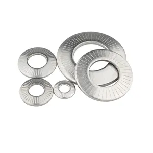 65Mn Hình Cầu Máy Giặt Nf E 25-511 Thép Không Gỉ Có Knurling Đĩa Mùa Xuân Hình nón Liên Hệ Với Khóa Máy Giặt Với Răng