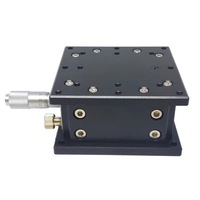 Plataforma Lineal Horizontal LDTSS-J-10VS-60, Eje Z, Mesa de 60x60 mm, Recorrido de 10 mm, Carga de 6 kg, Posicionamiento de Precisión