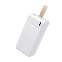 Batterie externe personnalisée avec logo imprimé 30000mAh Type-C, charge super rapide 10W, étanche, chargeur de poche, pour événements personnalisés en extérieur