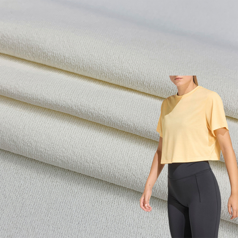 Plain 100% Quick Dry Sorona Polyester Light Stretch Knitted Soft Breathable Functional Sports Wear Fabric For Shirts