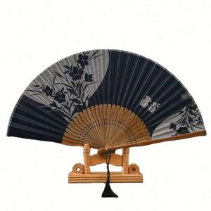 Abanicos Plegables de Bambú de Alta Calidad de 21 cm, al Mejor Precio, de Larga Duración, con Hermosa Decoración de Flores Talladas y Pintadas, Portátiles - Product Image 5