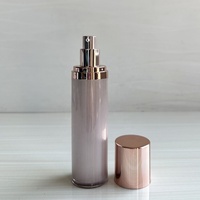 Emballages cosmétiques en acrylique cylindriques de 15 ml/30 ml/50 ml/120 ml/30 g/50 g, pots à crème en plastique et flacons sans air pour sérum de soin de la peau