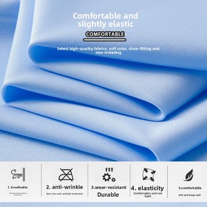 <span class=keywords><strong>Camicie</strong></span> Casual da uomo senza ferro a maniche lunghe da lavoro abbigliamento formale alla moda <span class=keywords><strong>camicie</strong></span> bianche versatili senza cuciture camicia da ufficio - Product Image 5