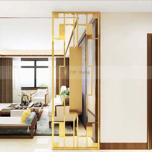 EX250 Modern Laser Cut Stainless Steel Art <b>Screen</b> Partition Room <b>Wall</b> Divider Decor Panel Foldable - Product Image 6