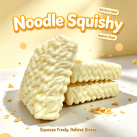 Jouet Squishy en Bloc d'Argile, Simulation de Nouilles Instantanées Croustillantes à Remontée Lente, Jouet Anti-Stress Sonore à Effet Craquant