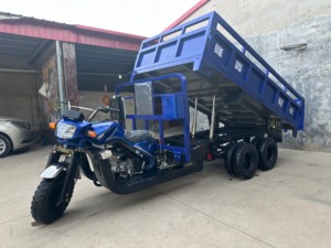 350CC 수랭식 엔진 2축 9륜 모터 삼륜차, 개방형 차체 카고 덤퍼 9륜 모터 삼륜차 - Product Image 5