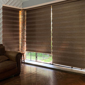 Persianas Coreanas Elegance Zebra, Cortinas Enrollables Motorizadas con Filtro de Luz Automático, Modernas para el Hogar - Product Image 1