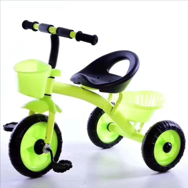 Tricycle pas cher pour enfants, avec panier avant et arrière