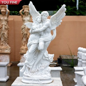 Youfine การตกแต่งภูมิทัศน์รูปปั้นกรีกโบราณขนาดชีวิตคู่รักรูปปั้นนางฟ้าหินอ่อนกาม<span class=keywords><strong>เทพ</strong></span>และรูปคนจิตใจที่มีชื่อเสียง - Product Image 6