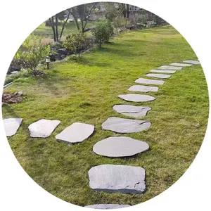 Canada Uk Chinese Landscaping Pathway Garden Outdoor Decoration Natural Granite Slate Paving Diy Stepping Stone