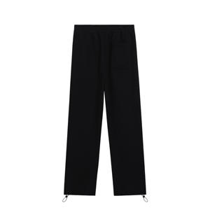 Pantalones de chándal informales para hombre para otoño Pantalones largos ligeros con cintura elástica Patrón recto y ropa de calle frontal plana - Product Image 4