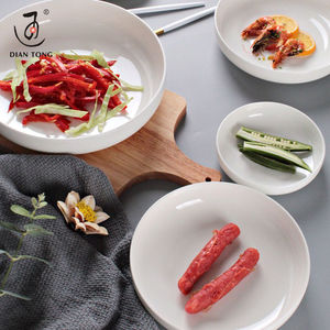 Set di Piatti in Porcellana Bianca DianTong per Hotel e Ristoranti, Lavabili in Lavastoviglie, 4/8 Pollici, per Cena/Zuppa - Product Image 3