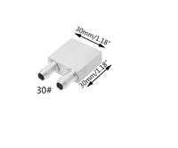 Bloc de refroidissement à eau en alliage d'aluminium, radiateur, dissipateur thermique, accessoires de système, refroidisseur d'eau liquide