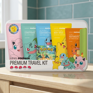 Kit de toilette de voyage pour enfants LG Pokémon, en plastique, brosse à dents coréenne, dentifrice, shampoing, gel douche, kit d'hygiène portable, anime, vente en gros - Product Image 2