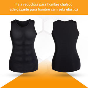 Magliette Compressive per Dimagrimento, Gilet Modellante da Uomo, Maglia Sportiva Snellente, Body Shaper per Uomini - Product Image 3