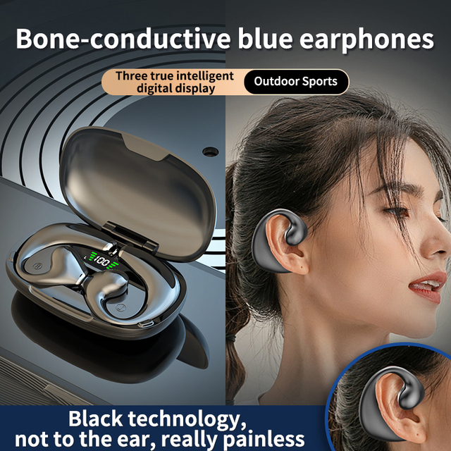 TWS Earbuds Wireless for 5.3 Noise Cancelling Gaming Earphones Digital Display IPX5 Waterproof Low Latency Touch Control
