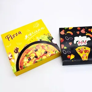 Groothandel Goedkope Op Maat Bedrukt Alle Maten 9 11 13 15 18 Inch Gegolfd Kraftpapier Friet Burger Pizza Dozen