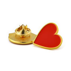 Venta al por mayor de resina epoxi Pin insignia sonrisa personaje en forma de corazón pequeños pines chapado en oro 2d 3D Pines de solapa para recuerdos - Product Image 4