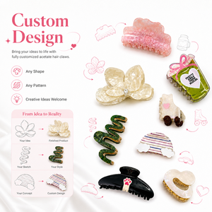<span class=keywords><strong>Ume</strong></span> - Accesorios para el Cabello Personalizados y Creativos para Mujer, Fabricante Profesional de Pinzas y Horquillas para el Cabello de Acetato, OEM/ODM - Product Image 2