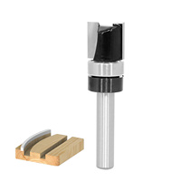 Fraise à rainurer à queue de 1/4 de pouce, fraise à motifs, lame à roulement supérieur et inférieur, gabarit, fraise à bois