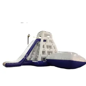 Floating Inflatable Water slide with Catapults blob inflatable water slide on water