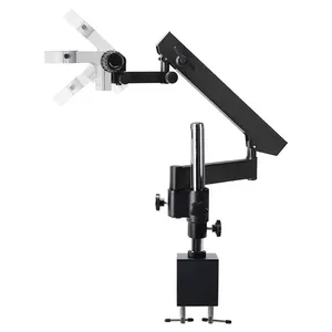 7X-45X显微镜带支架珠宝工具机便携式显微镜支架显微镜臂通用支撑柱夹具