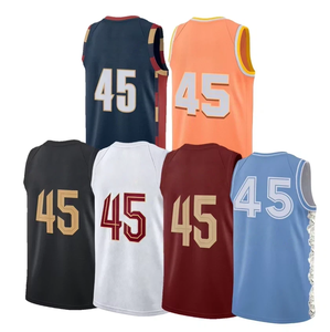 Maillot de basket-ball personnalisable style américain, respirant, 100 % polyester, antibactérien, sans manches – Grande Vente - Product Image 1